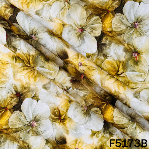 Digital Print Pashmina Fabric- F5173
